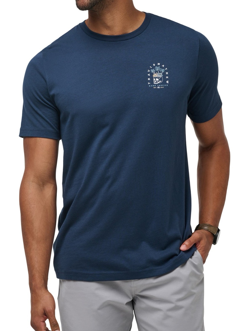 Travis Mathew Liquid Refreshment Graphic T-Shirts M Casual Contemporary Festival